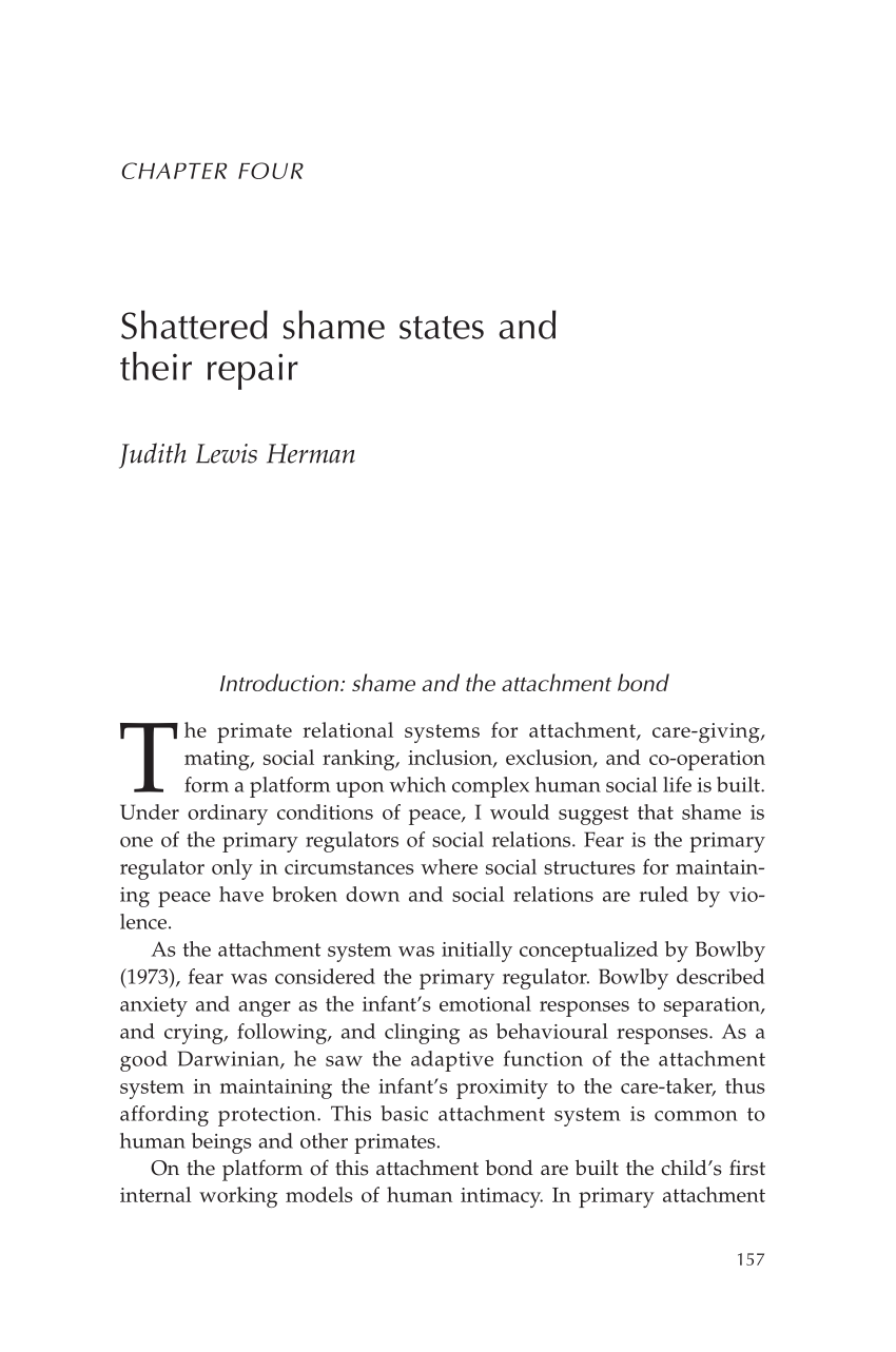 PDF) Shattered Shame States and their Repair