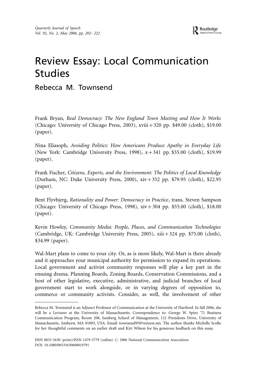communication studies module 2 essay sample