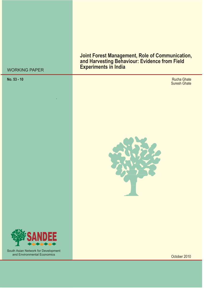 case study on joint forest management