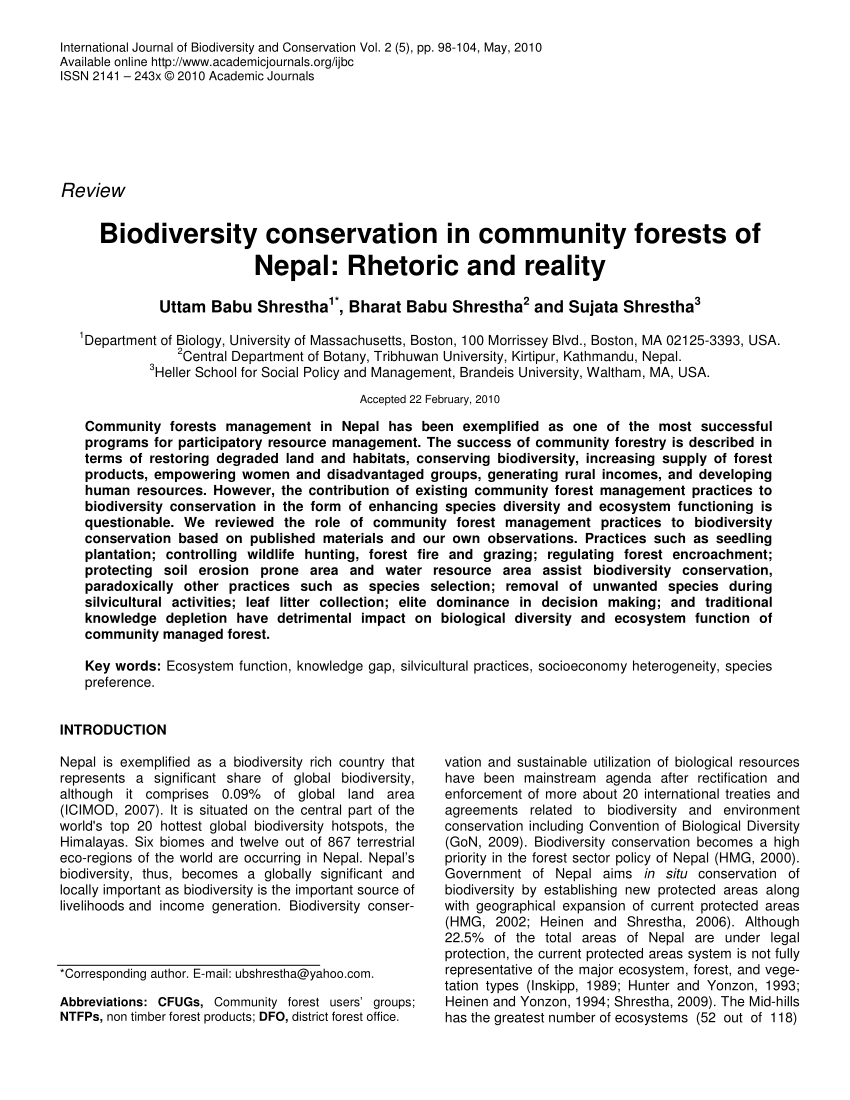 natural diversity of nepal essay