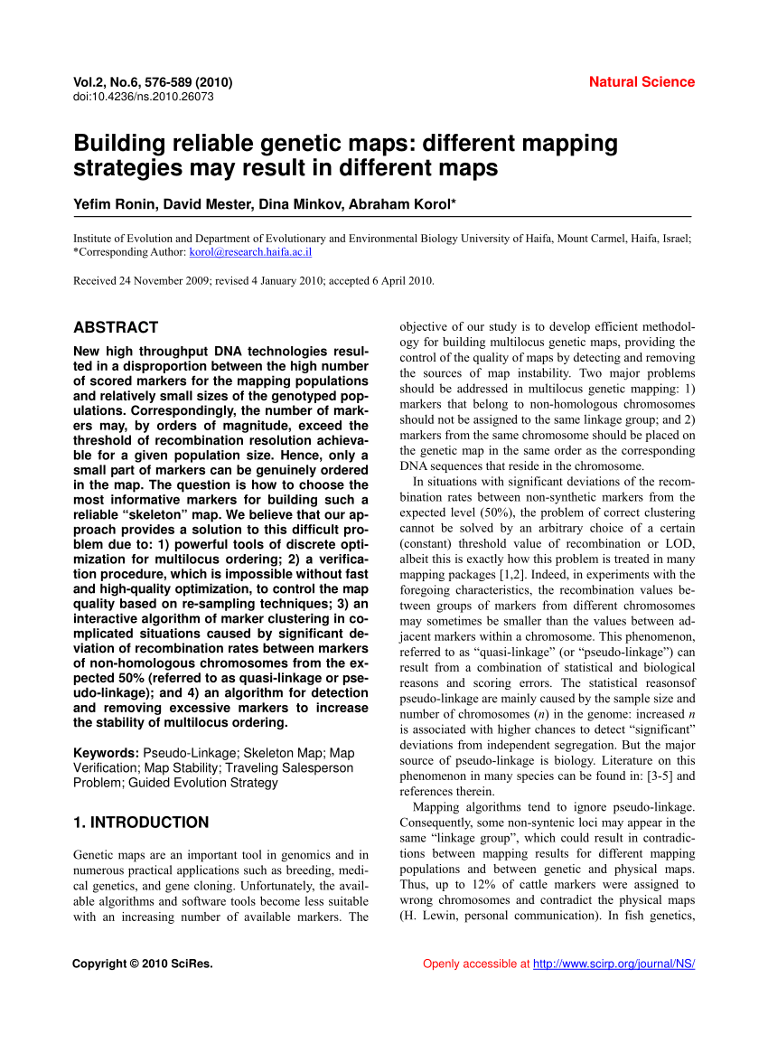Pdf Building Reliable Genetic Maps Different Mapping Strategies May Result In Different Maps