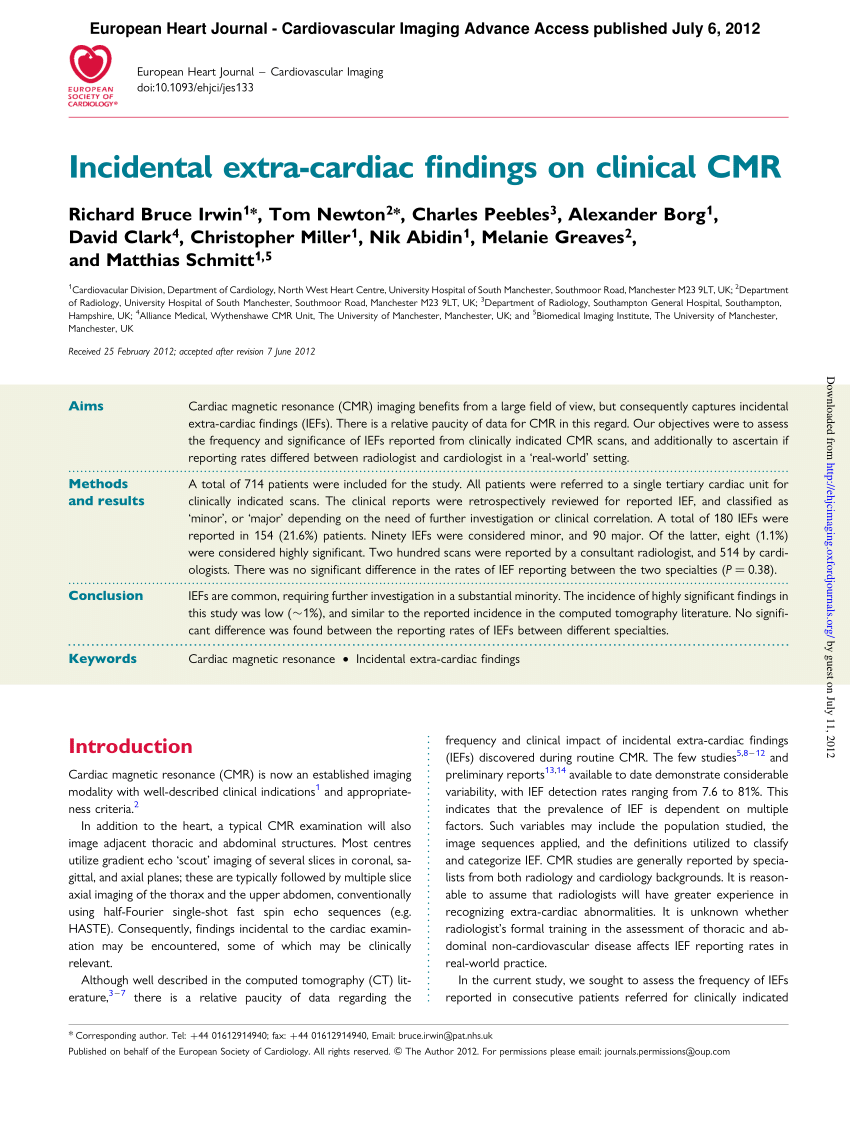 Cardiac and Vascular Imaging - Cardiac - Western University