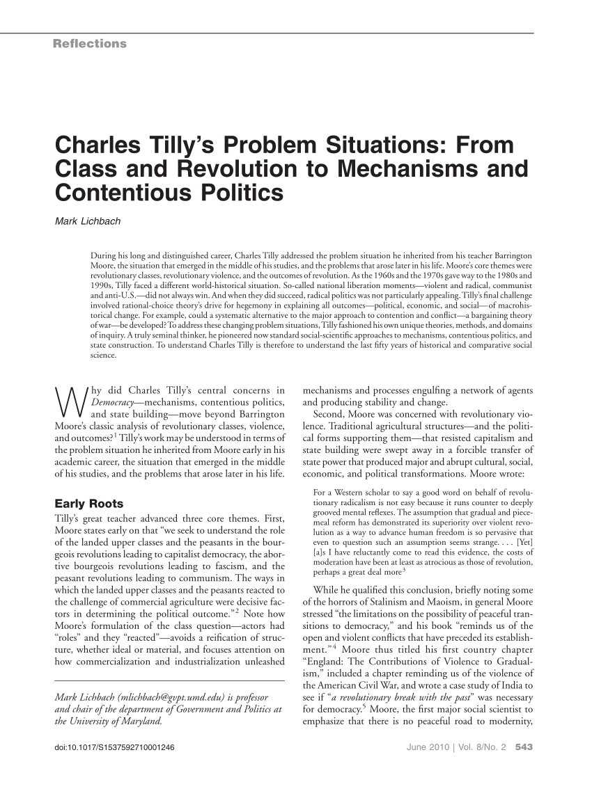 contentious politics thesis