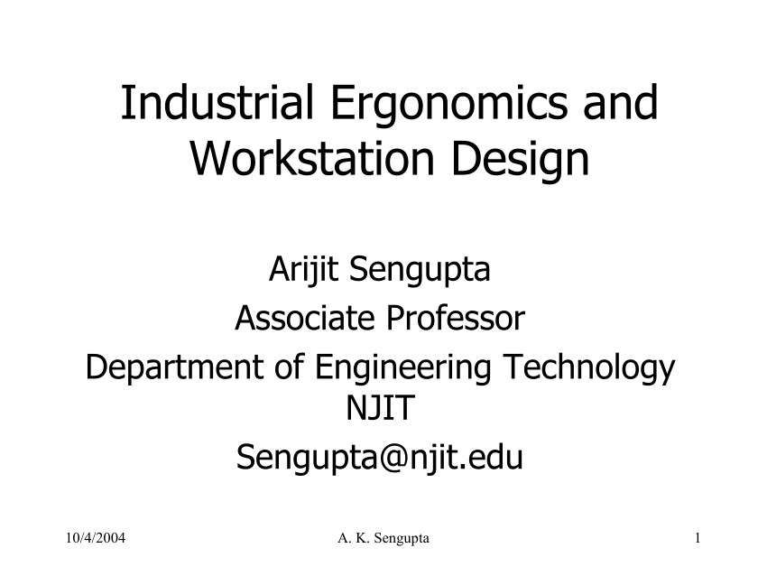 industrial engineering ergonomics thesis