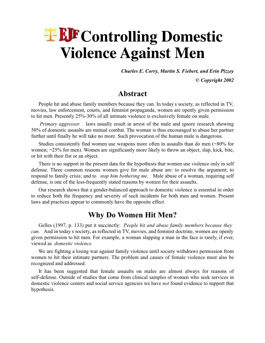 Domestic violence dissertation