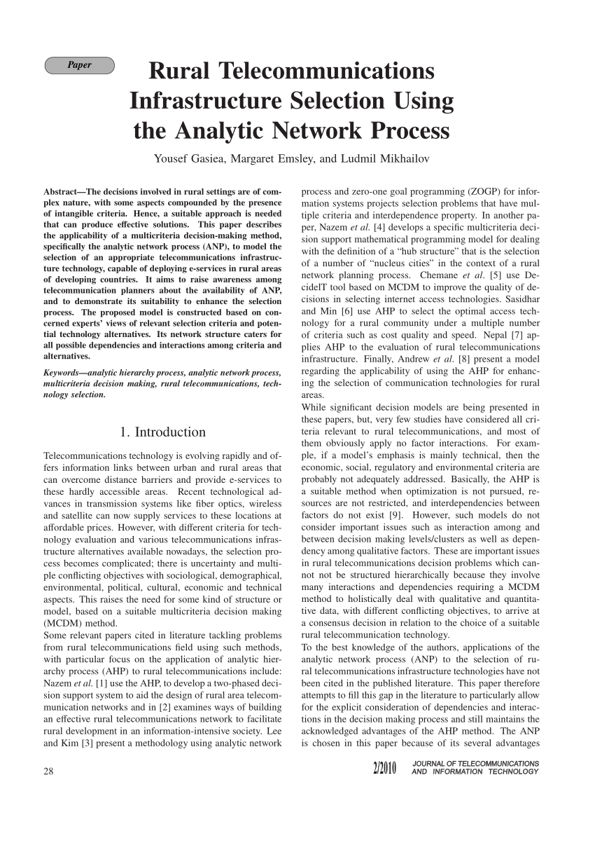 Analytic network process journal indonesian