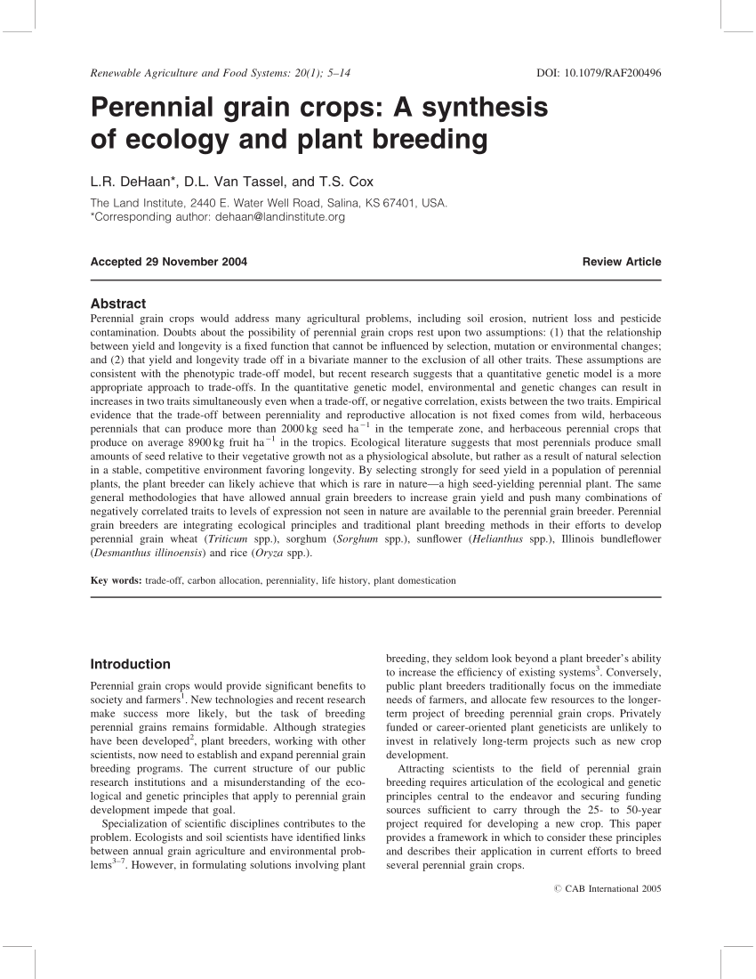 thesis on crops pdf