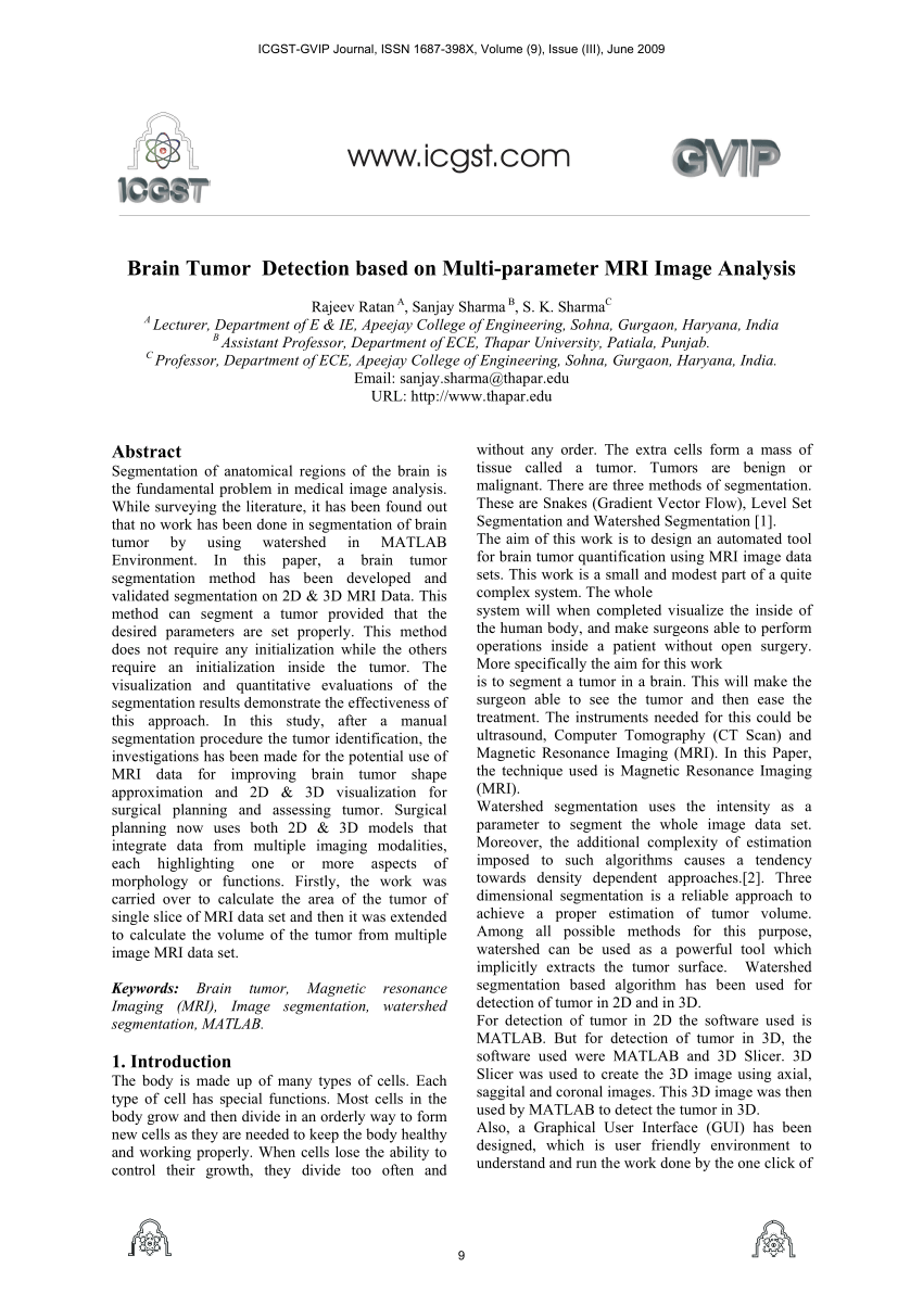 brain tumor research paper pdf