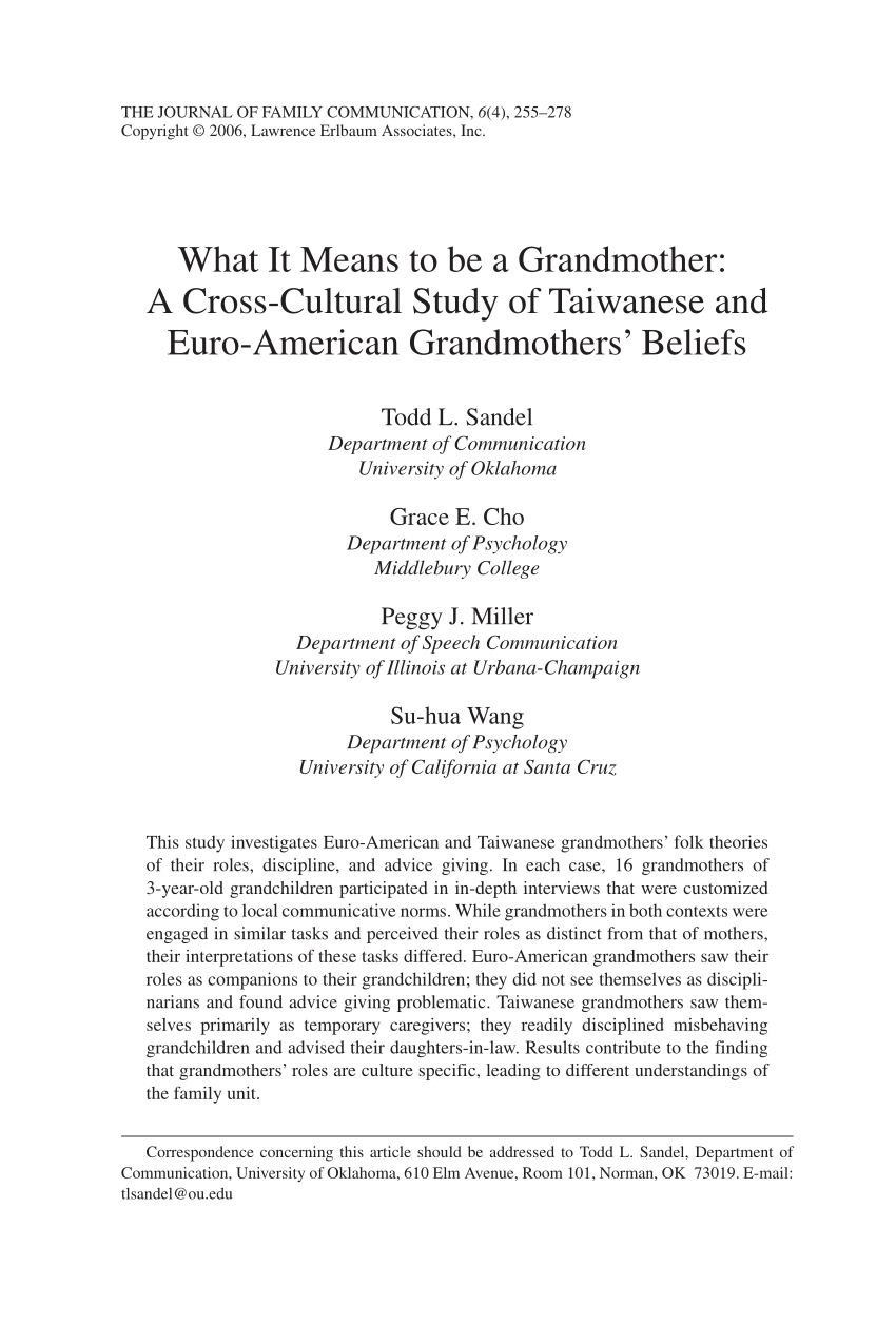 Pdf What It Means To Be A Grandmother A Cross Cultural Study Of Taiwanese And Euro American Grandmothers Beliefs,How To Get Rid Of Small Black Ants