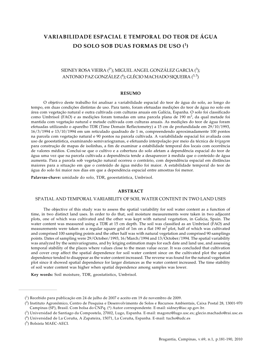 PDF) Anisotropia no estudo da variabilidade espacial de algumas