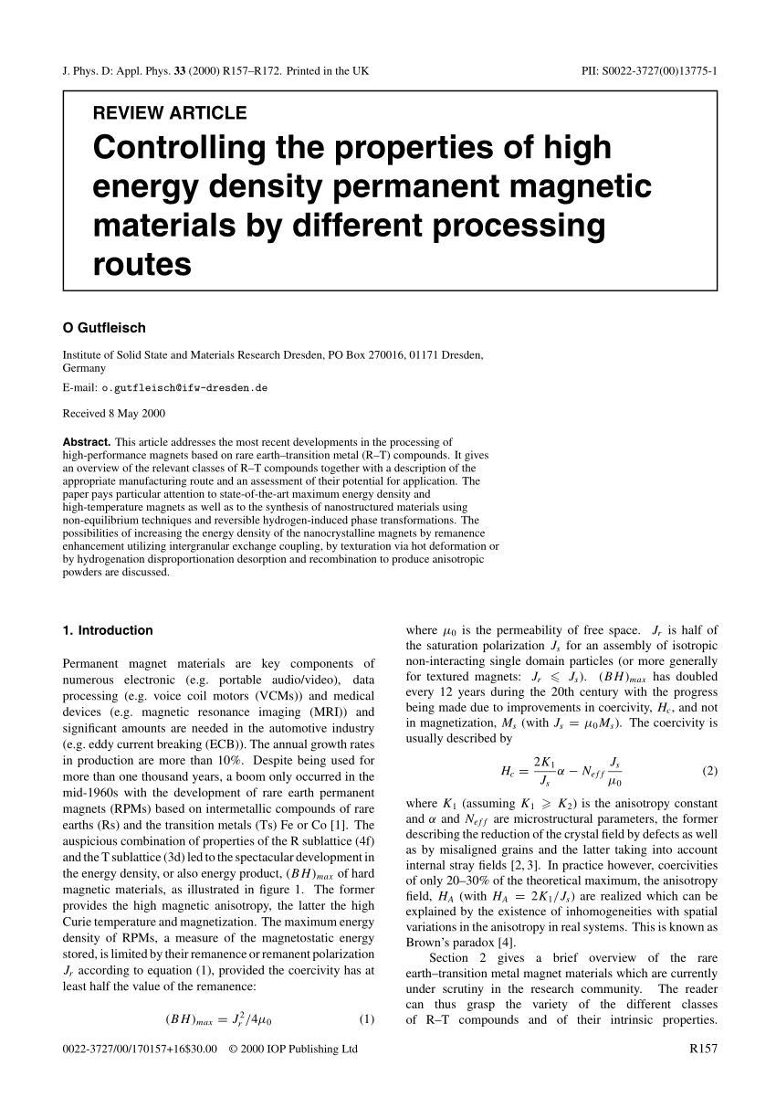 Development in the energy density (BH ) max of hard