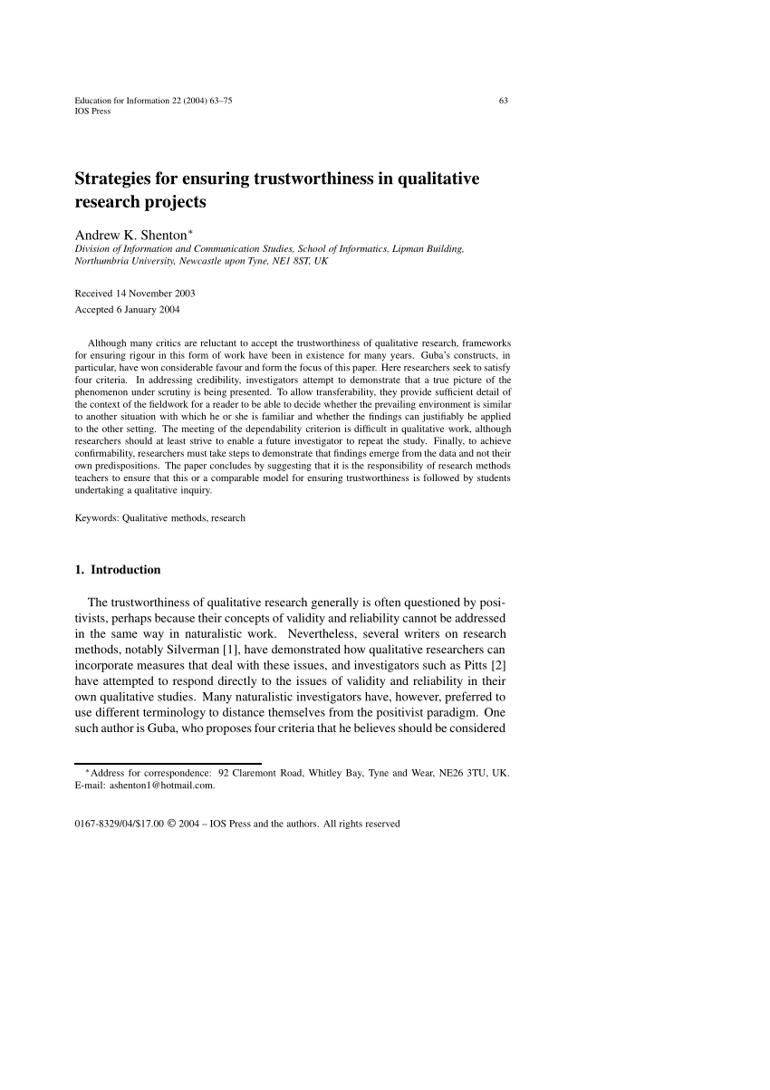 trustworthiness in qualitative research pdf