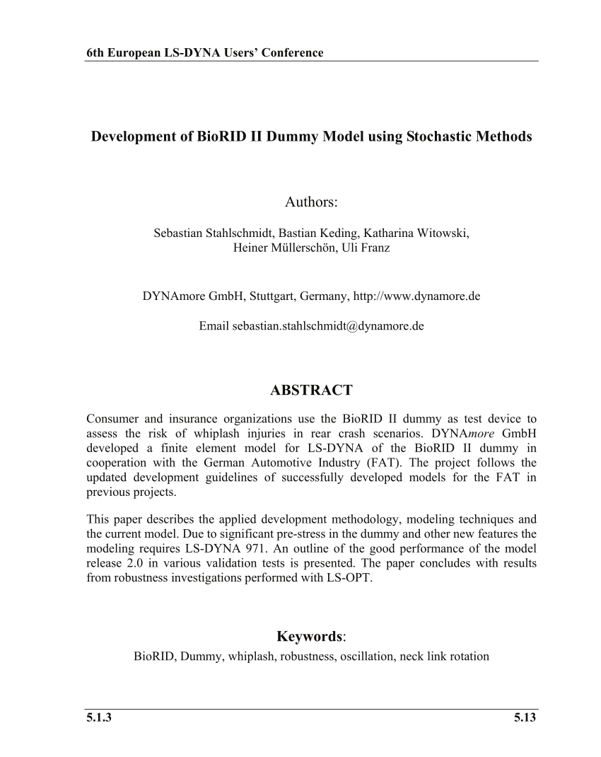 Stochastic model