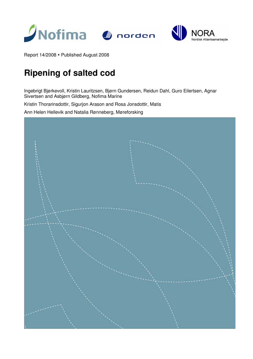 (PDF) Ripening of salted cod