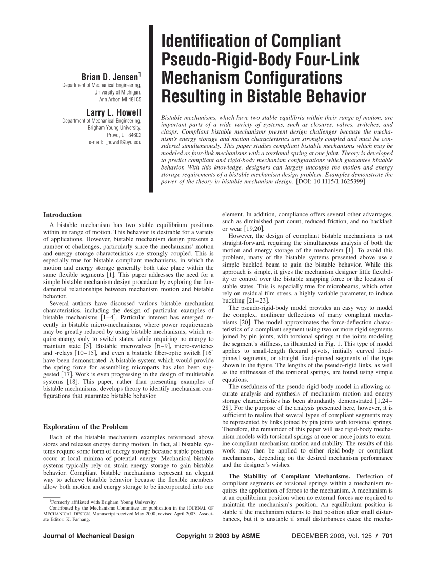 compliant mechanisms howell pdf