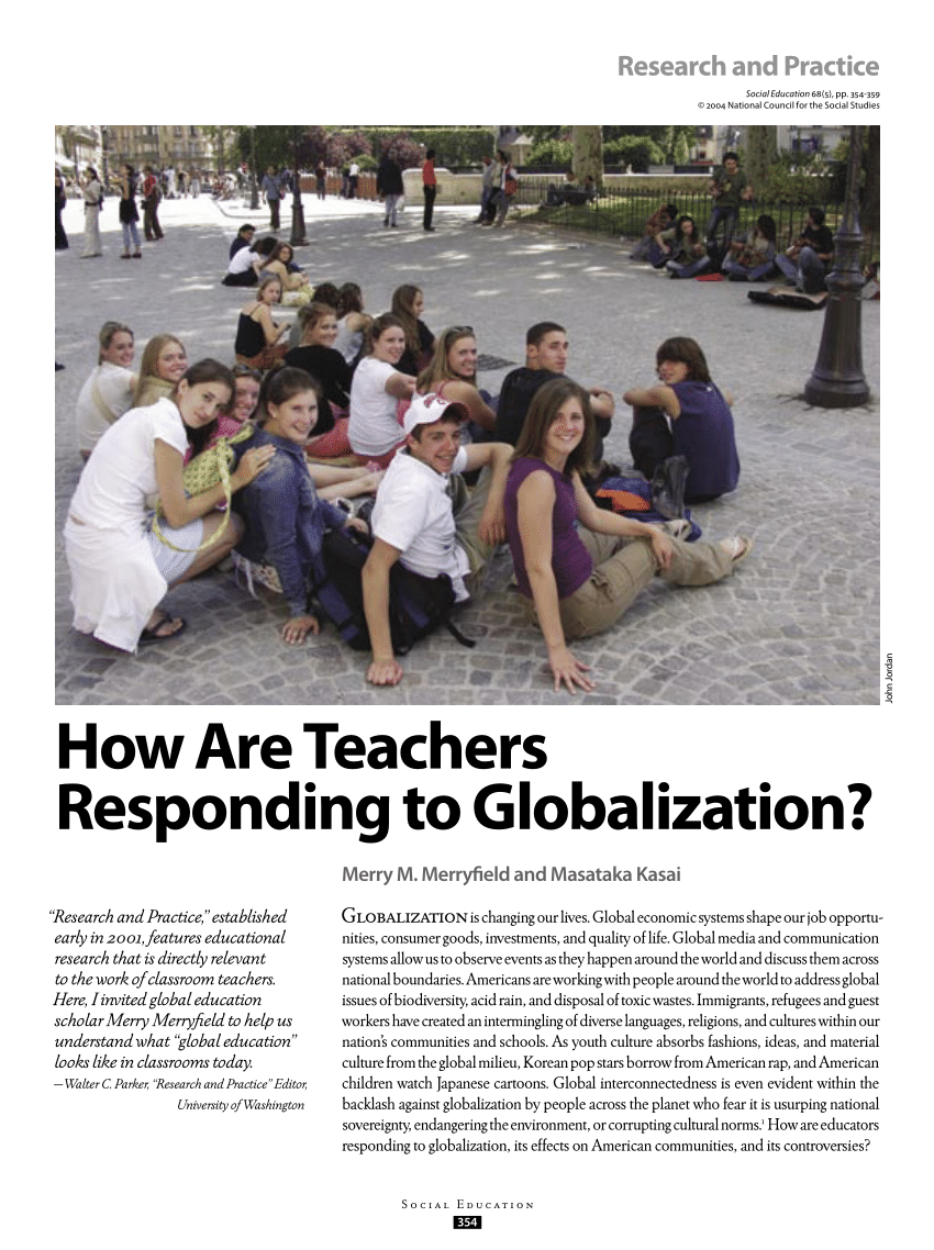 (PDF) How are teachers responding to globalization?