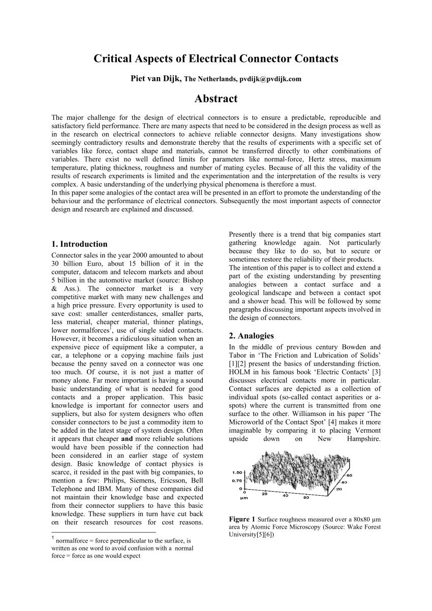 Connectors, Contacts & Tooling, PDF, Electrical Connector