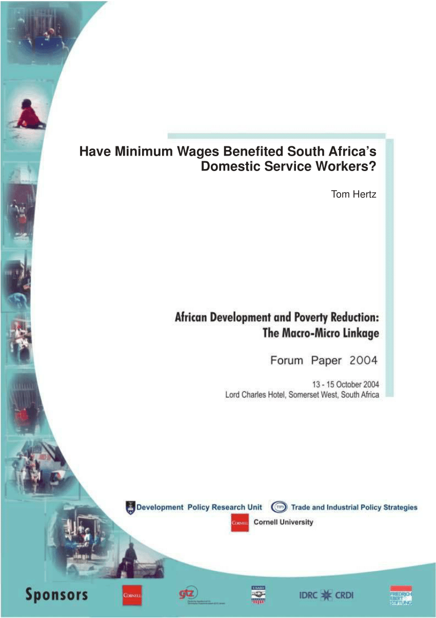 (PDF) Have minimum wages benefited South Africa's domestic service workers