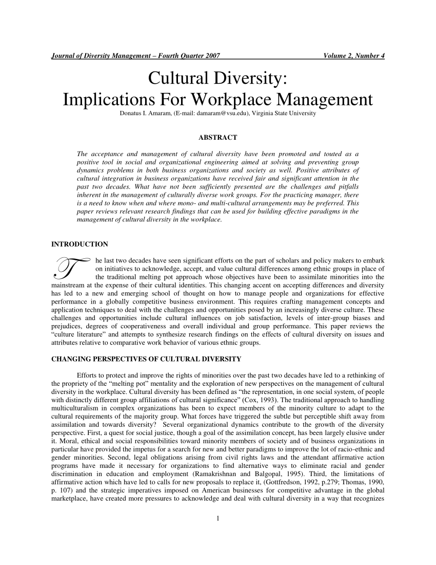 diversity paper