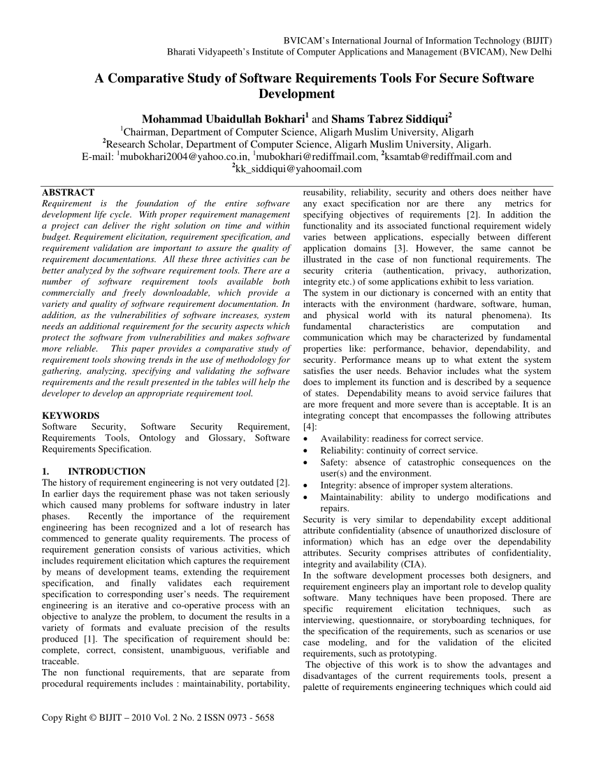 Pdf Improvement Methods For Software Requirement Specifications A Mapping Study