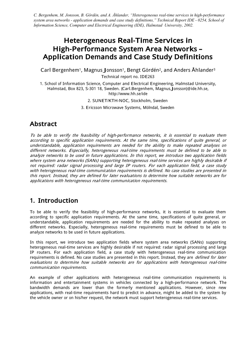 example of introduction of a case study