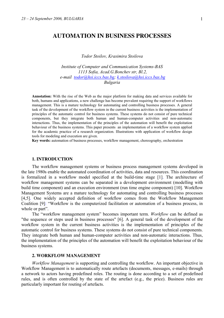 Process-Automation Reliable Test Sample