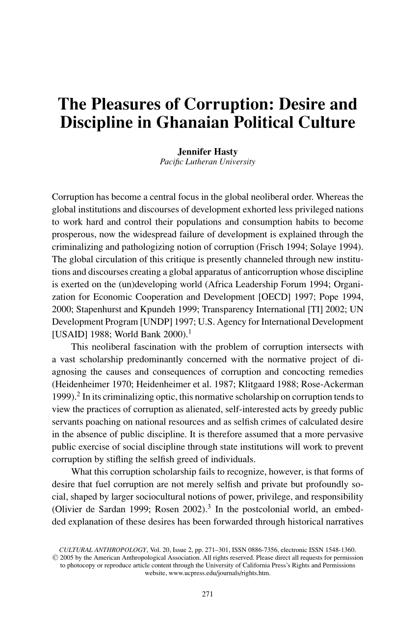 essay on corruption in ghana