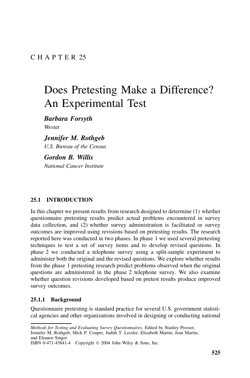 Pdf Does Pretesting Make A Difference An Experimental Test - pdf does pretesting make a difference an experimental test