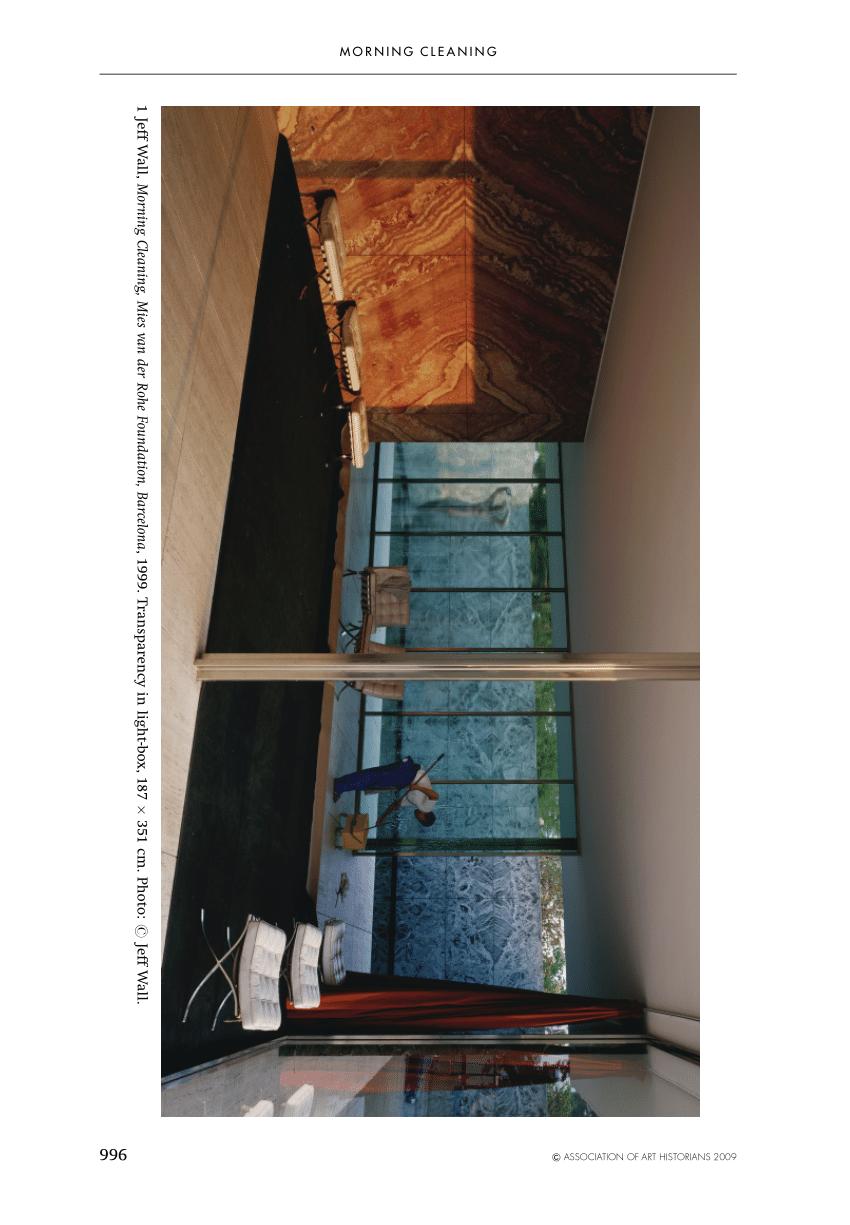 PDF) Morning Cleaning: Jeff Wall and The Large Glass