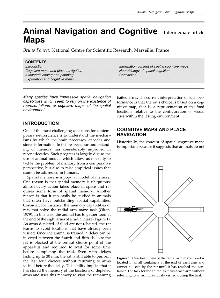 COGNITIVE MAPS IN RATS AND MEN