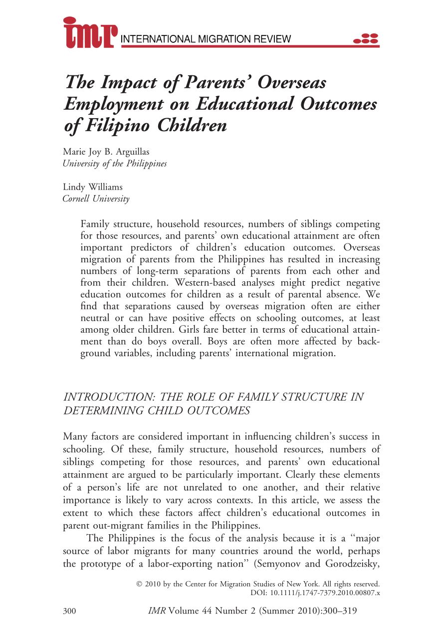 background of the study in filipino research