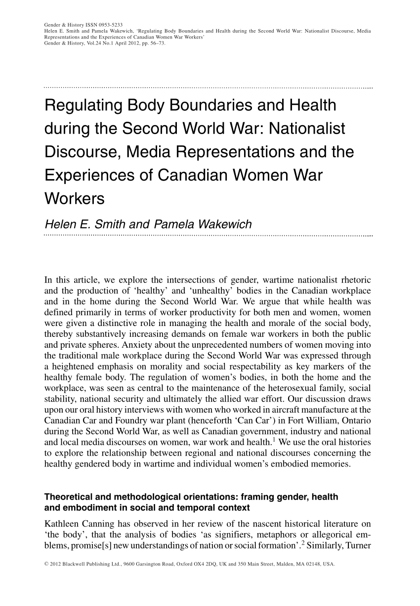 Employability Domesticity and the Gendering of Canadas Welfare State Pick One Intelligent Girl 1939-1947