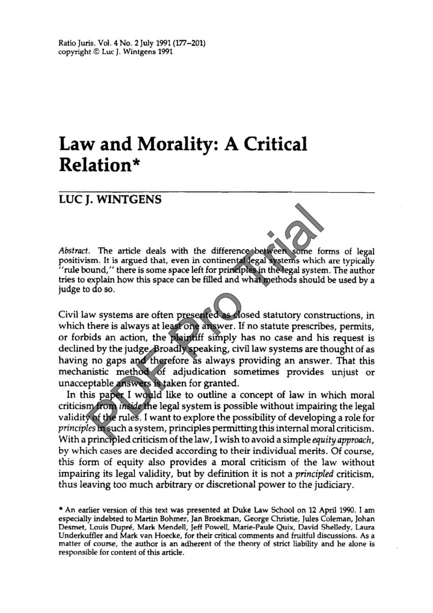 law and morality essay a level