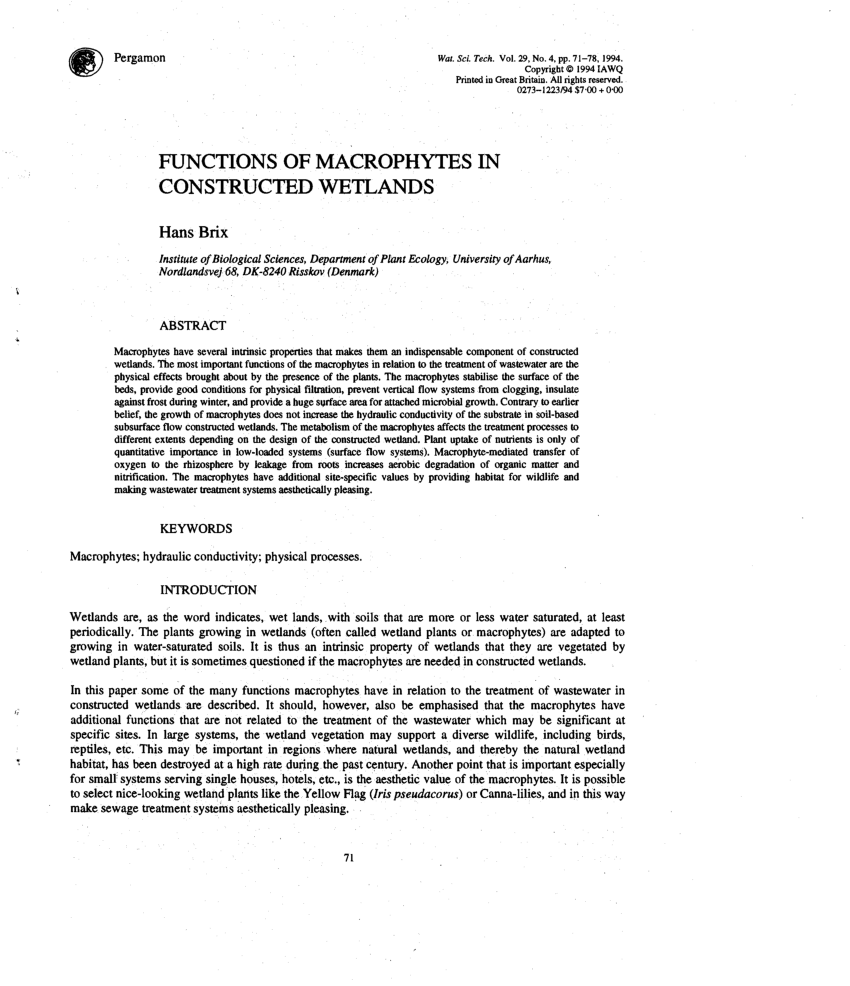 thesis on macrophytes