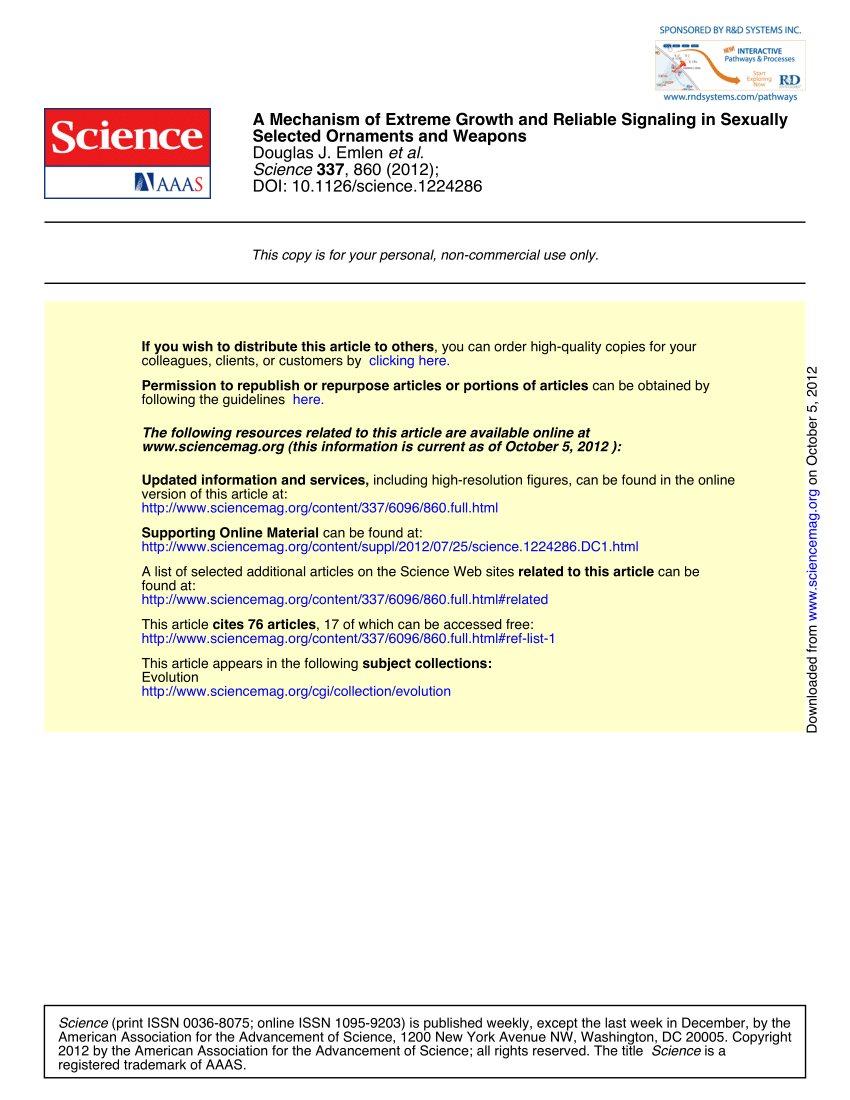 PDF) A Mechanism of Extreme Growth and Reliable Signaling in