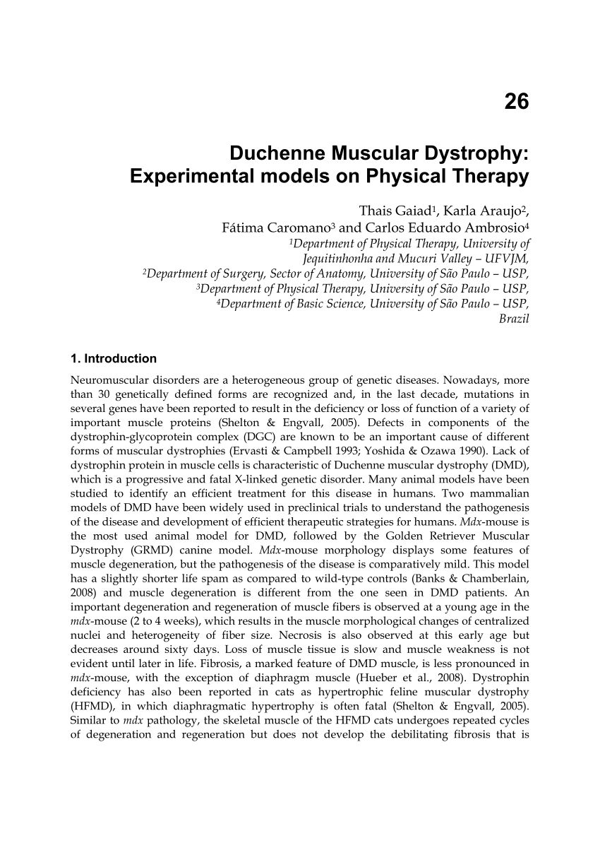 research paper on duchenne muscular dystrophy