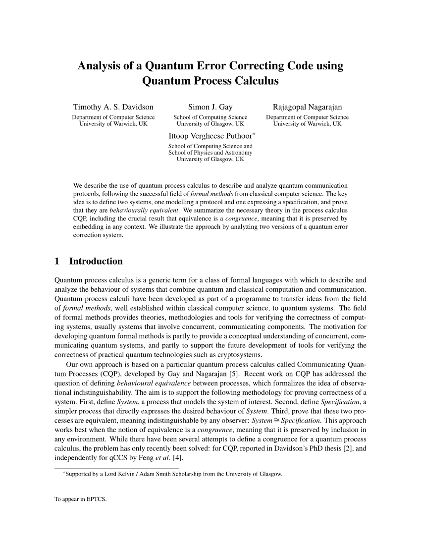 quantum error correction protocols