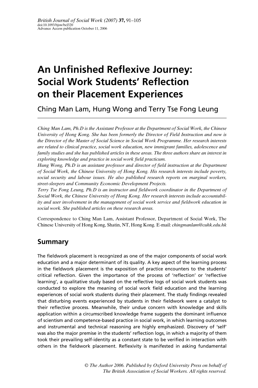 Social work essay writers