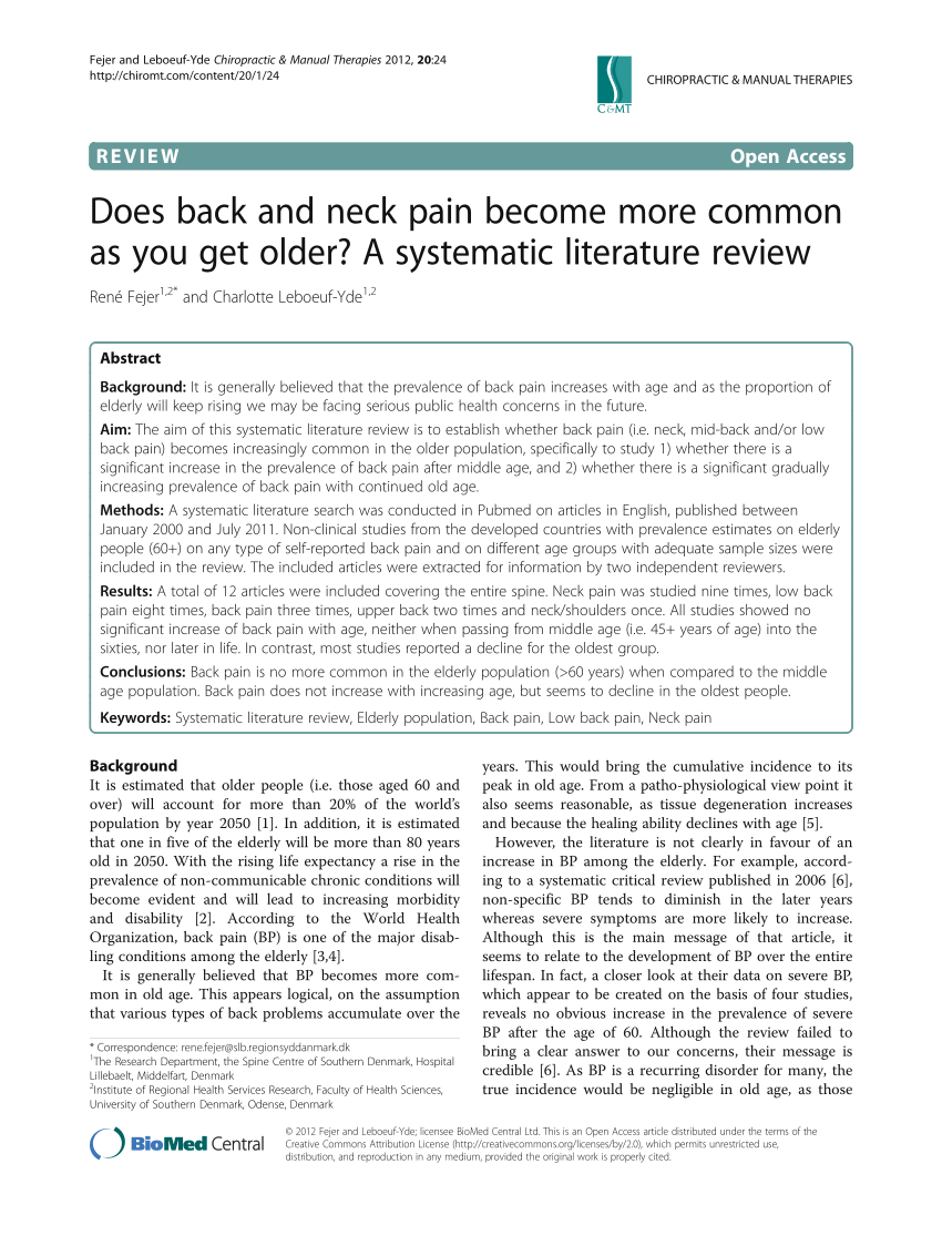 Upper back pain in postmenopausal women and associated physical  characteristics