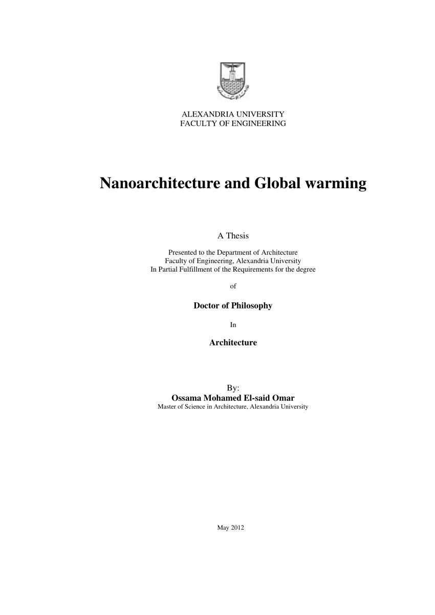 global warming thesis