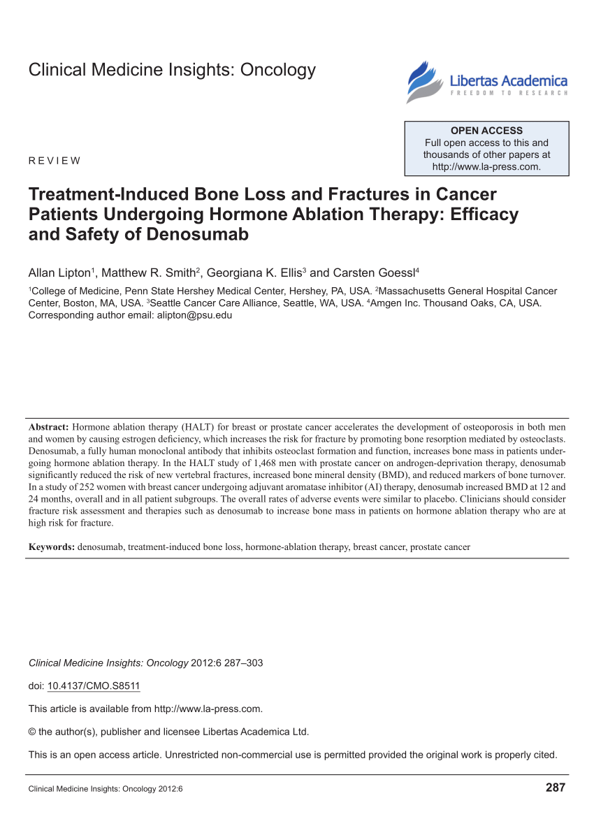 (PDF) Treatment-Induced Bone Loss and Fractures in Cancer Patients ...