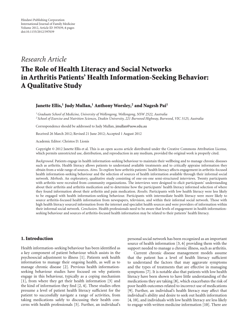health literacy social work research