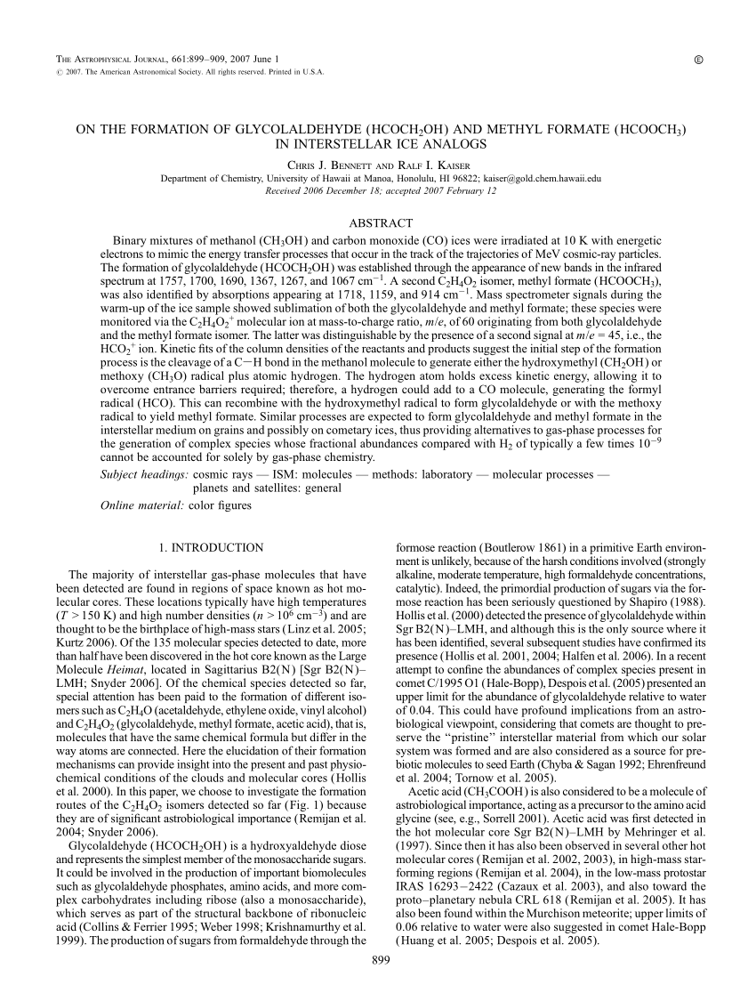 methyl formate (HCOOCH3 