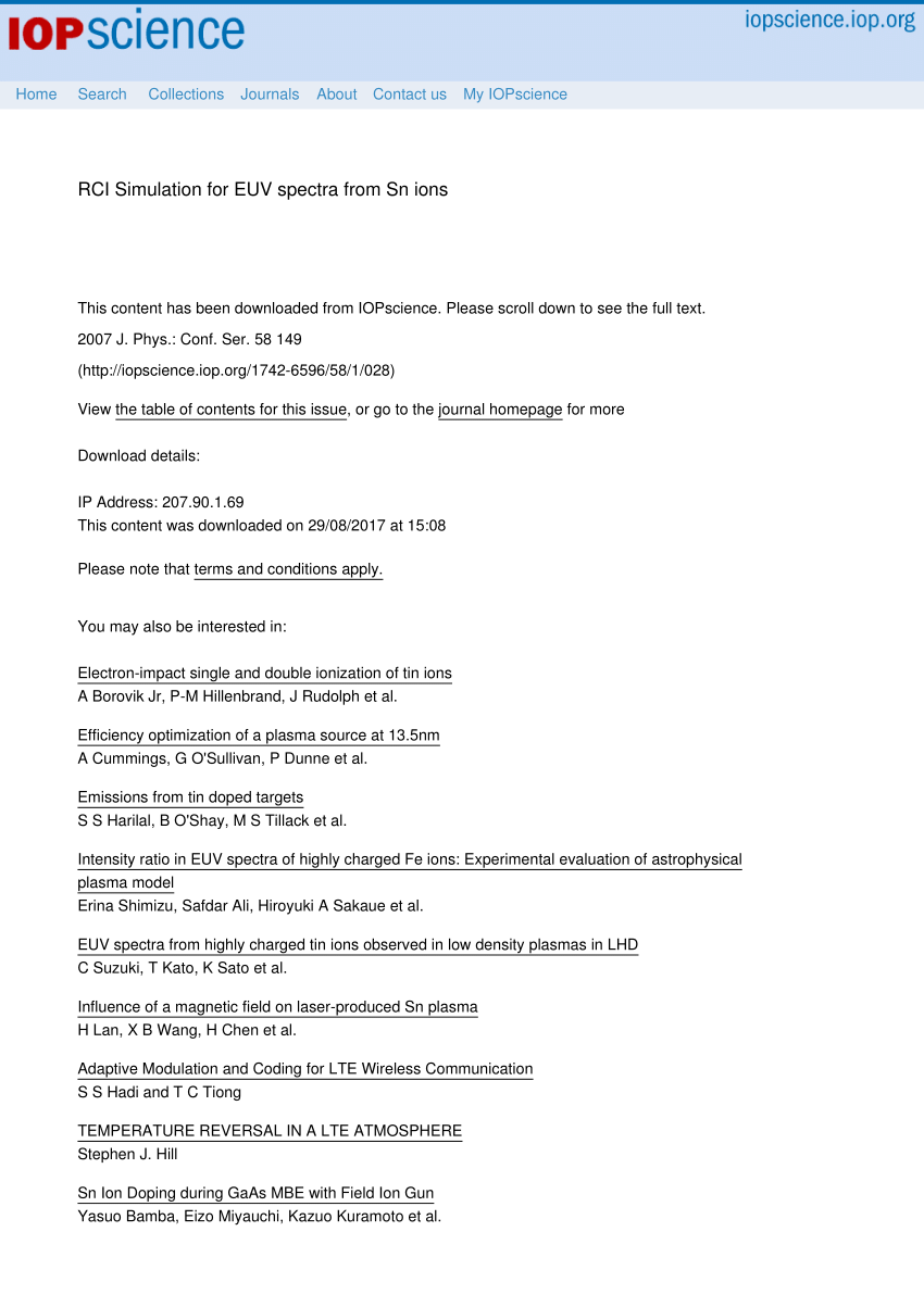 CIS-RCI Latest Test Experience