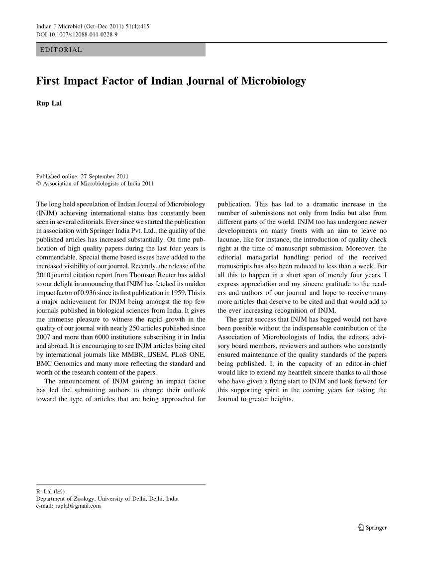 biomedical research india journal impact factor