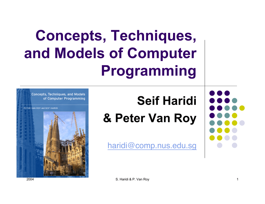 PDF) Concepts, Techniques, and Models of Computer Programming