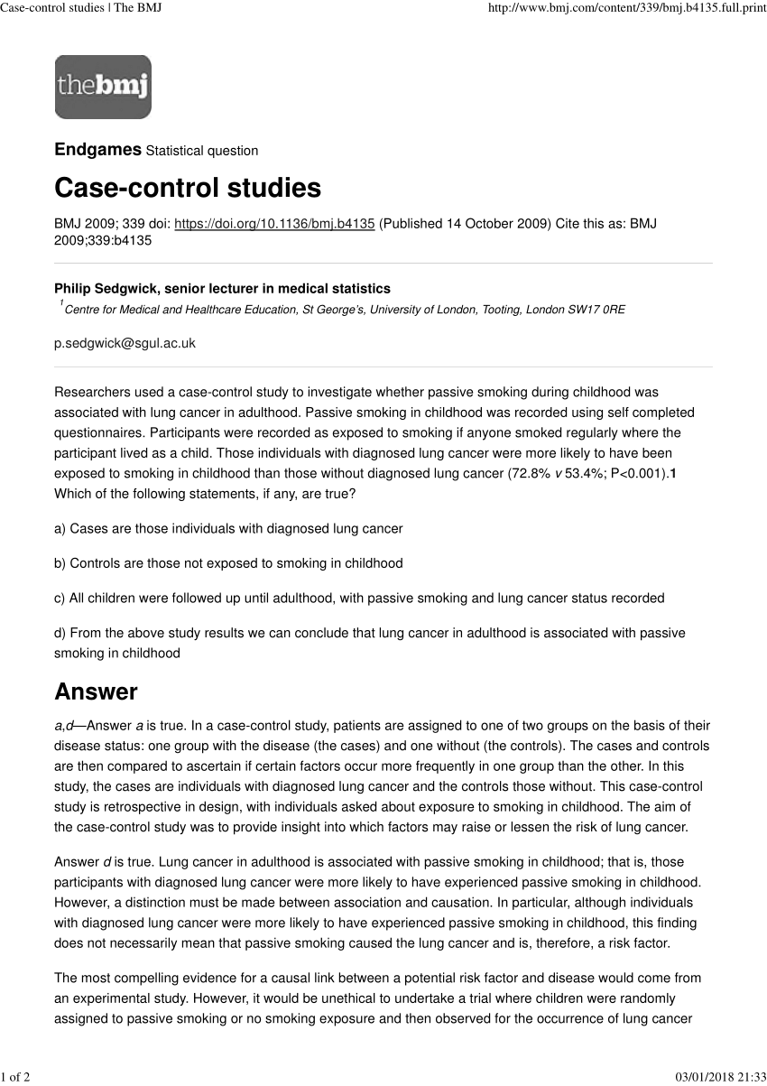 case control study example pdf