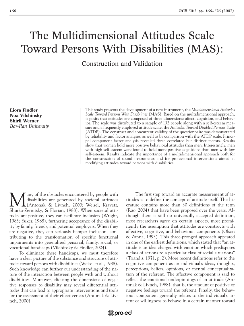 society attitude towards persons with disabilities essay