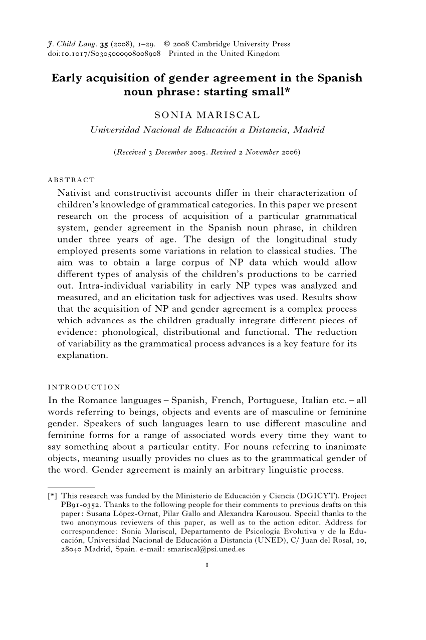 The Phonetic and Morphosyntactic Dimensions of Grammatical Gender