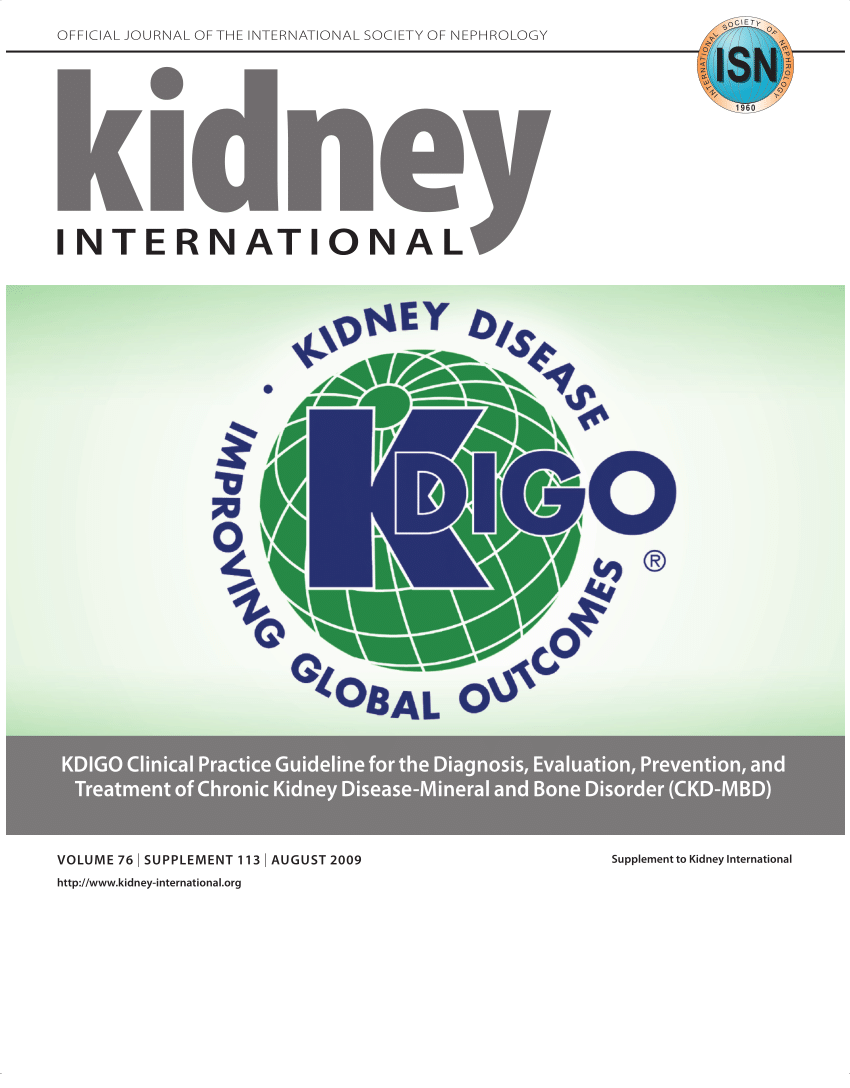 (PDF) KDIGO clinical practice guideline for the diagnosis, evaluation ...